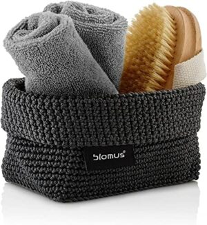 blomus - ELA - kosz do szydełkowania M z włókien syntetycznych, antrac