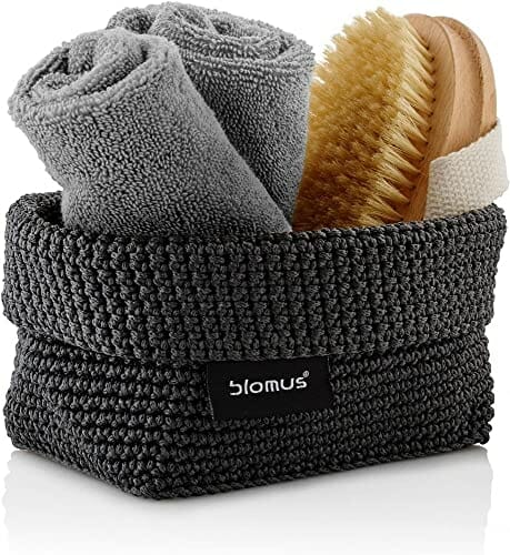 blomus - ELA - kosz do szydełkowania M z włókien syntetycznych, antrac