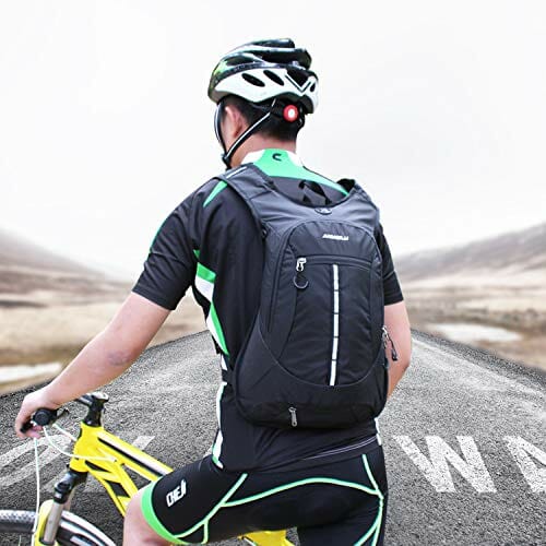 Plecak rowerowy, plecak rowerowy 15 l, wodoodporny, oddychający plecak rowerowy, plecak turystyczny, torby sportowe, do podróży, jazdy konnej, trekkingu, wspinaczki górskiej, kempingu, wspinaczki górskiej, wspinaczki górskiej, na kemping, do wspinaczki, Czarny - obrazek 2