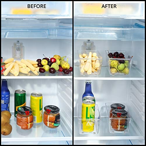 Kurtzy 4 Sztuki Kuchenne Pojemniki do Lodówki i Szafki - Długość 20 cm - obrazek 6