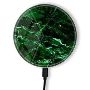 ERT GROUP Oryginalna i oficjalnie licencjonowana przez Babaco ładowarka indukcyjna, wzór Abstrakt 031, szklana bezprzewodowa stacja ładująca, kabel Micro USB 1 metr 10W