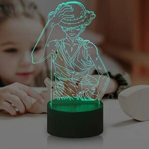 3D LED lampka nocna 16 kolorów USB zmiana lampa stołowa nastrój wystrój domu światło do snu dla chłopca sypialni wakacje dzieci urodziny Boże