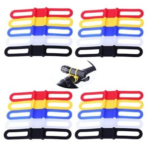 Silikonowe Mocowanie Paska Rowerowego Silikonowe Paski Rowerowe Latarka Taśma Mocująca do Kierownicy Silikonowy Pasek Rowerowy Mocowanie Silikonowy Uchwyt na światło Rowerowe do Odpowiednia do Latarki