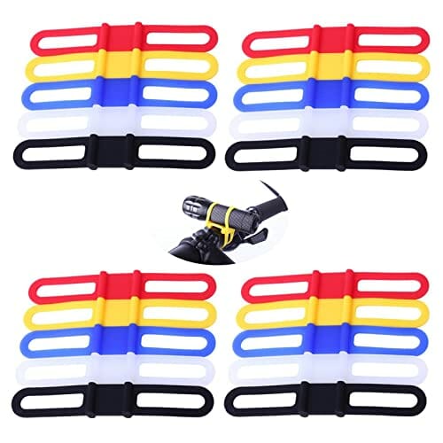 Silikonowe Mocowanie Paska Rowerowego Silikonowe Paski Rowerowe Latarka Taśma Mocująca do Kierownicy Silikonowy Pasek Rowerowy Mocowanie Silikonowy Uchwyt na światło Rowerowe do Odpowiednia do Latarki