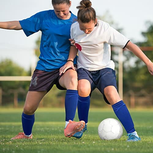 Zestaw ochraniaczy na piszczelę, ochraniacze piszczeli, dla dzieci z oddychającymi skarpetami do piłki nożnej, ochraniacze na piszczeli, młodzieżowe, ergonomiczne ochraniacze piszczeli, kompleksowa ochrona - obrazek 2