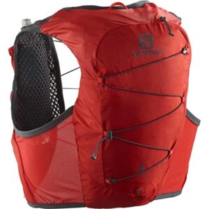 Salomon ACTIVE SKIN 8 with flasks-Fiery Red-EB L