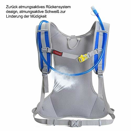 Free Knight Wodoszczelny plecak rowerowy o pojemności 6 l, z organizerem na kask, plecak do picia do jazdy na rowerze, jazdy konnej, biegania, wędrówek, biegania - obrazek 6