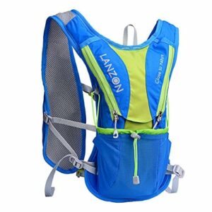 LANZON Pakiet nawadniający, 2 l lub 3 l, kamizelka do biegania maratońska, plecak na rower turystyczny, zatwierdzony przez FDA, szczelny zbiornik nawadniający