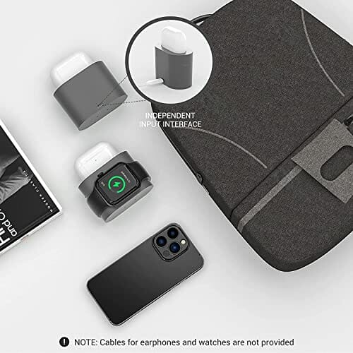 COLSUR bezprzewodowa ładowarka 3 w 1, indukcyjna stacja ładująca 15 W, bezprzewodowa ładowarka do zegarka i Watch Series SE 7 6 5 4 3 2, AirPods Pro 2, bezprzewodowa ładowarka do iPhone'a 14, 13 Pro Max, 13 Mini, 12 Pro Max - obrazek 9