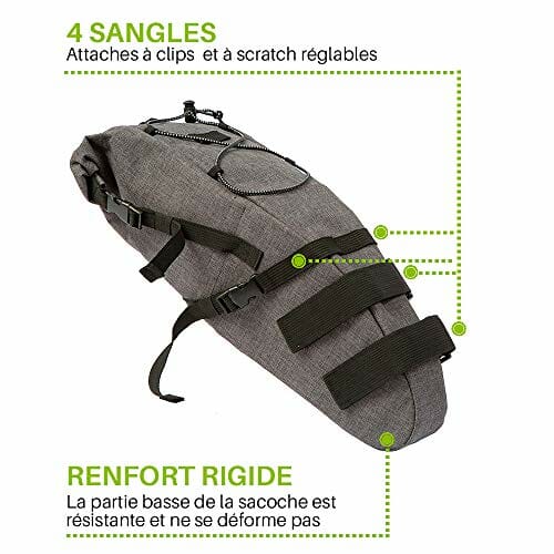 Wantalis Sacoche Velo Selle torba podsiodłowa, szara, jeden rozmiar - obrazek 7