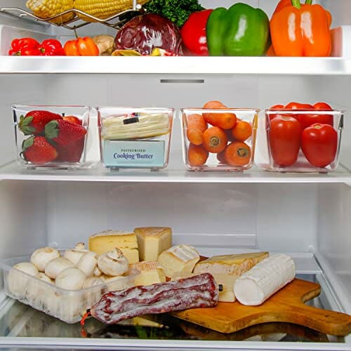 Kurtzy 4 Sztuki Kuchenne Pojemniki do Lodówki i Szafki - Długość 20 cm - obrazek 5