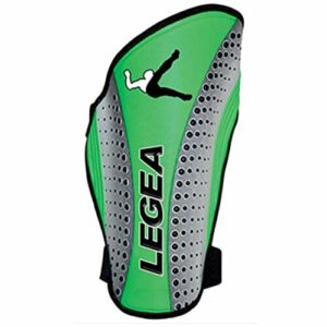 LEGEA PROTÈGE-Tibias PARASTINCO Lekkie Trening Sportowy Mecz Atleta Gracz (Fluorescencyjna zieleń, L)