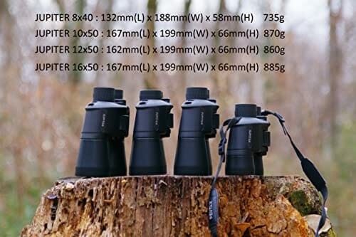 Pentax JUPITER Lornetka z pryzmatem Porro 12 x 50 czarna - łatwa do oglądania duża przysłona - obrazek 2