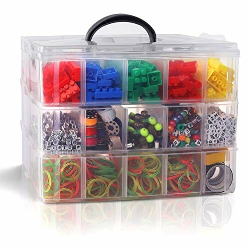 Kurtzy 3-Poziomowy Przezroczysty Plastikowy Pojemnik do Piętrowego Ukł - obrazek 2