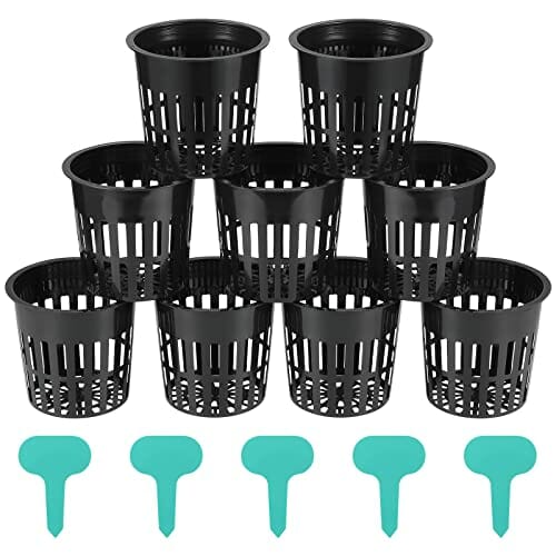 30 szt. 10 cm doniczki z siatki ogrodowej, hydroponiczna siatka do sad - obrazek 7