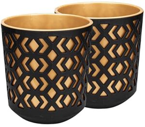 Matowa Doniczka Plastikowa, Ozdobna na Duży i Mały Zestaw Roślin, 2x Z