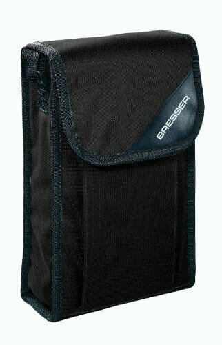 Bresser Lornetka Hunter 10 x 25 kompaktowa lornetka z wielowarstwowym uszlachetnieniem i wyrównaniem dioptrii, łącznie z paskiem do noszenia i torbą transportową - obrazek 2