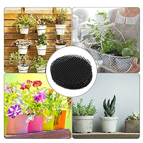 Antilog Mata doniczkowa, 10 szt. ogrodnictwo doniczka na kwiaty otwór mata siatkowa podkładka roślina doniczka bonsai dolna siatka mata (10 cm) - obrazek 4