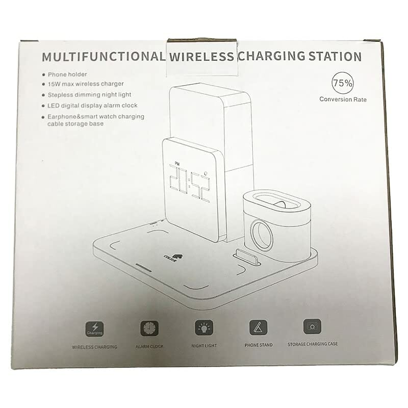 COLSUR bezprzewodowa ładowarka 3 w 1, indukcyjna stacja ładująca 15 W, bezprzewodowa ładowarka do zegarka i Watch Series SE 7 6 5 4 3 2, AirPods Pro 2, bezprzewodowa ładowarka do iPhone'a 14, 13 Pro Max, 13 Mini, 12 Pro Max - obrazek 2