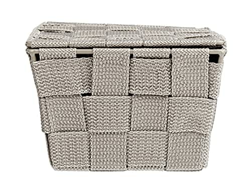 WENKO Adria Taupe Kosz do przechowywania z pokrywką, polipropylen, 19 - obrazek 3