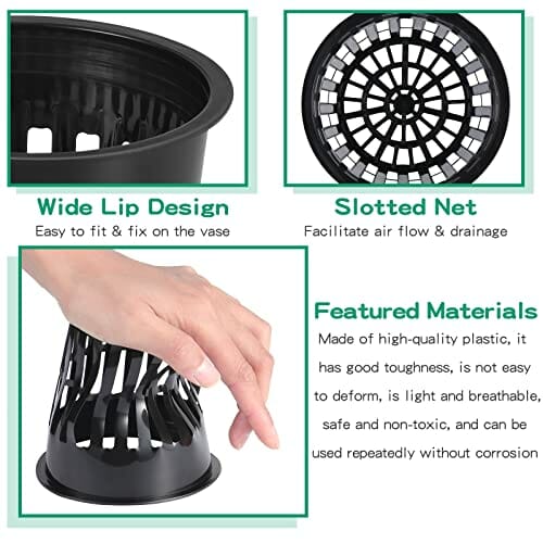 30 szt. 10 cm doniczki z siatki ogrodowej, hydroponiczna siatka do sad - obrazek 5