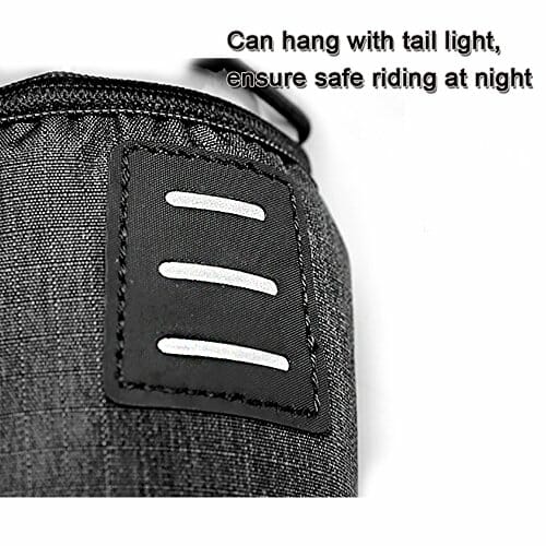 Roswheel torba na siodełko rowerowe 1,8 l torba na siodełko rowerowe sztyca do przechowywania ogon pokrowiec na rower szosowy tylne sakwy torba na rower rower rower na butelkę wody MTB, wodoodporna (2018 - obrazek 3