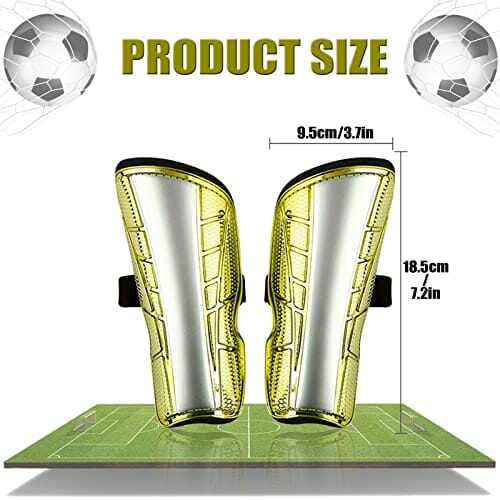 ASEOK młodzież dziecięca podkładka na golenie, dziecięca podkładka pod golenie, 1 para lekkich i oddychających dziecięcych łydek sprzęt ochronny dla dzieci na 6-12 lat, chłopcy, dziewczęta, dzieci, nastolatki (niebieski i żółty - obrazek 6