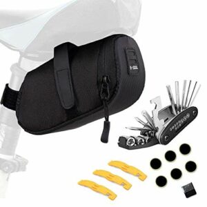 izosen Torba na siodełko rowerowe torby do przechowywania pod siedzeniem do rowerów górskich MTB