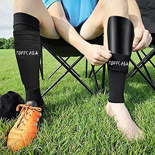 TOFFCAEA Piłka nożna Dziecko, zderzaki piłkarskie człowiek, Dzieci Młode Dorosłych Piłka Nożna Elastyczne,Bezpieczne i Wygodne Pułki Ochronne Nogi - obrazek 3