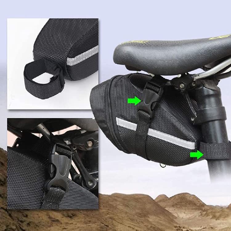 RETOO Torba na siodełko rowerowe, do rowerów górskich, wyścigowych, el - obrazek 8