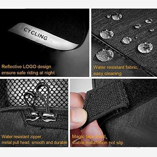 Roswheel torba na siodełko rowerowe 1,8 l torba na siodełko rowerowe sztyca do przechowywania ogon pokrowiec na rower szosowy tylne sakwy torba na rower rower rower na butelkę wody MTB, wodoodporna (2018 - obrazek 5