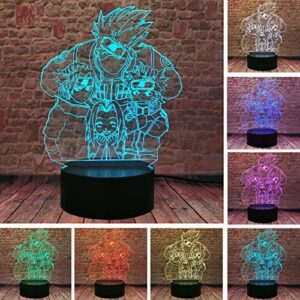 Shippuden Uzumaki Haruno Sakura Nara Shikamaru Kakashi Hatake Uchiha Sasuke Uchiha Itachi Ninja japoński wojownik, manga Smart 16 kolorów lampka nocna dla dorosłych dzieci prezent bożonarodzeniowy