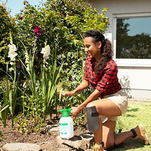 Relaxdays Butelka z pompką, regulowana dysza mosiężna, nawadnianie roś - obrazek 9