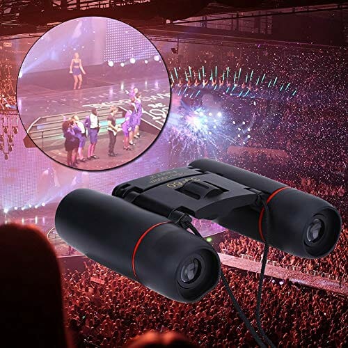 lornetka najlepsza mini lornetka z soczewką do obserwacji ptaków, przenośna lekka metalowa teatr koncertowy, gra sportowa polowanie pole widzenia, W zestawie mężczyźni kobiety i dziecko - obrazek 8