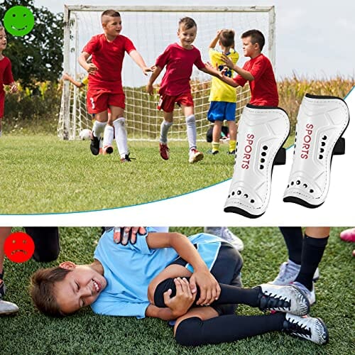 Dziecięce piłki nożnej, ochraniacze na golenie, nastolatki, piłka nożna, lekkie dzieci, biała podkładka na golenie, początkujący dla chłopców, dziewcząt, gry w piłkę nożną, sprzęt ochronny na nogi (6-15 lat) - obrazek 7