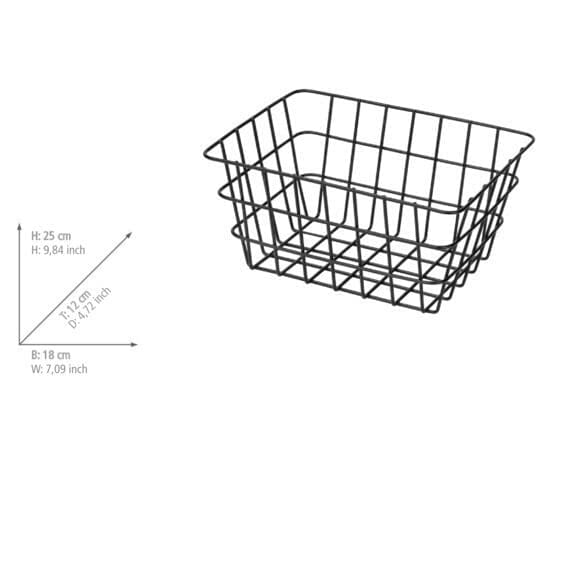 WENKO Viana kosz łazienkowy mod. Viana czarny matowy, modny kosz do pr - obrazek 2