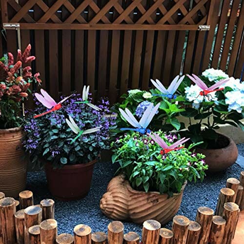 10 sztuk kolorowych waczek ogrodowych, ozdoby na patio do wazonu na kw - obrazek 5