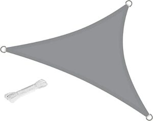 Segeln, wasserdicht, UV-Schutz, Sonnensegel, Sonnensegel, für den Außenbereich (3 x 3 x 3 m, grau)