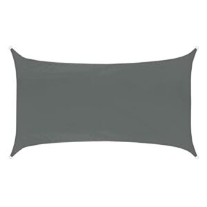SVITA Sonnensegel viereckig wasserdicht 160g/m² UV-Schutz Sonnenschutz Garten Balkon Befestigung Dunkelgrau 2x4m