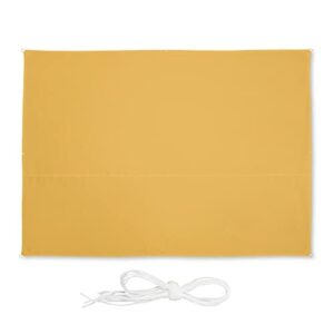 Relaxdays Sonnensegel, 2,5 x 3,5 m, wasserabweisend, UV-beständig, inkl. Spannseile, Terrasse, Balkon, rechteckig, gelb