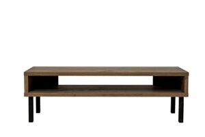 Iris Ohyama, Szafka RTV drewniana / Szafka RTV/RTV Szafka / Szafka RTV / Szafka RTV, Rozmiar telewizora 40 cali, Koc na nóżkach, Biuro, pokój dzienny - TV board - WAB-950 - Popielaty Brąz