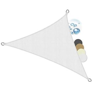 Sol Royal SolVision PS9 Sonnensegel dreieckig 6x4,2x4,2 m PES -Wasserdicht Sonnenschutz für Pergola UV-Schutz Beschattung Terrasse für Balkon, Pool, Garten – Sonnensegel 600x420x420 cm Weiß