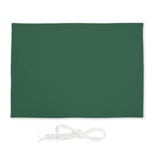 Relaxdays Sonnensegel, 2,5x3,5 m, wasserabweisend, Polyester, rechteckiges Segeltuch, Spannseile, Garten & Balkon, grün