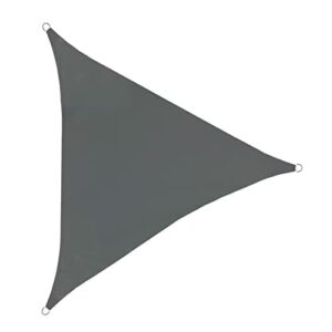 SVITA Sonnensegel dreieckig wasserdicht 160g/m² UV-Schutz Sonnenschutz Garten Balkon Befestigung Dunkelgrau 3,6x3,6x3,6m