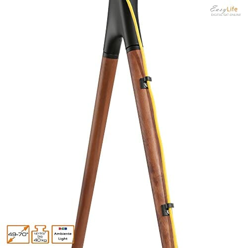 EasyLife - Design STAFFELEI 4-nożny statyw pod telewizor z oświetlenie - obrazek 6