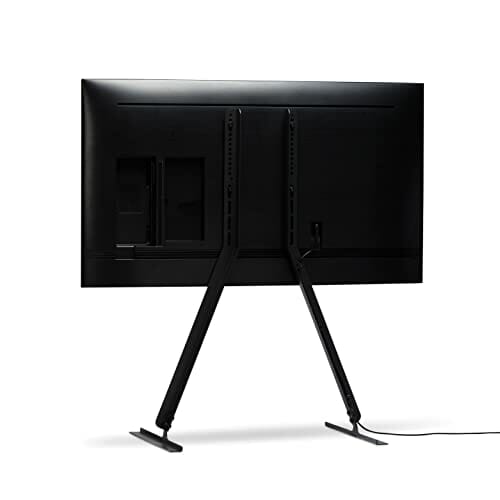 Pedestal Linked wysoki stojak pod telewizor od 40 do 70 cali | wysokiej jakości podstawka pod telewizor do salonu | wysoki stojak na telewizor | wyjątkowy stojak na telewizor | podwyższenie telewizora (czarny) - obrazek 3