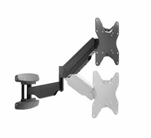 RICOO Uchwyt ścienny do telewizora, wychylny, sprężyna gazowa do telewizorów o przekątnej ekranu 23 – 42 cali, uniwersalny uchwyt do telewizora S3422, uchwyt na telewizor, 32 cale + do 30 kg, maks. VESA 200 x 200 mm