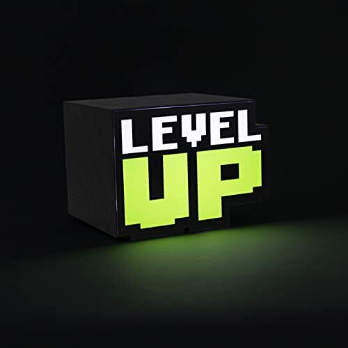 Paladone Level Up Light z dźwiękiem retro gamingowy styl zasilany bateriami - obrazek 4