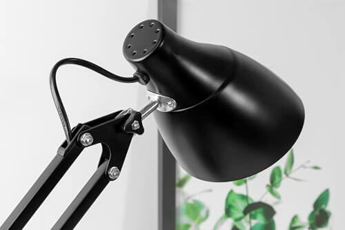 Virone DIAN lampa biurkowa E27 60 W mocowanie stalowe (czarna) - obrazek 5