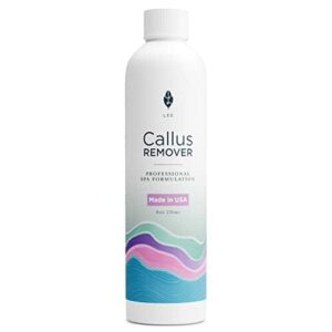 Lee Beauty Professional Best Callus Remover Callus Eliminator Liquid & Gel For Corn And Callus On Feet Does Better Job Than Electric Shaver & foot scrubber.